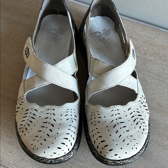 Rieker Daisy Women’s Leather Mary Jane Shoes, Size 39, earthy BoHo chic - Picture 2 of 12